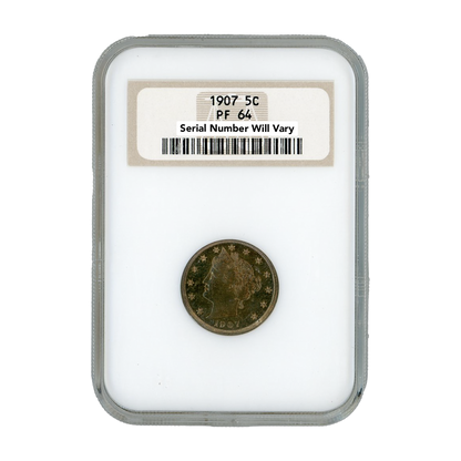 1907 Liberty Head Nickel - NGC PF64