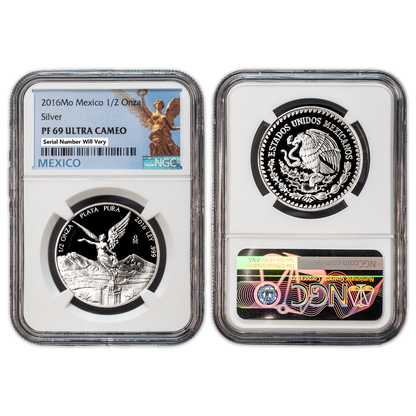 2016 Mexico Libertad - 1/2 Oz Silver Proof - NGC PF69