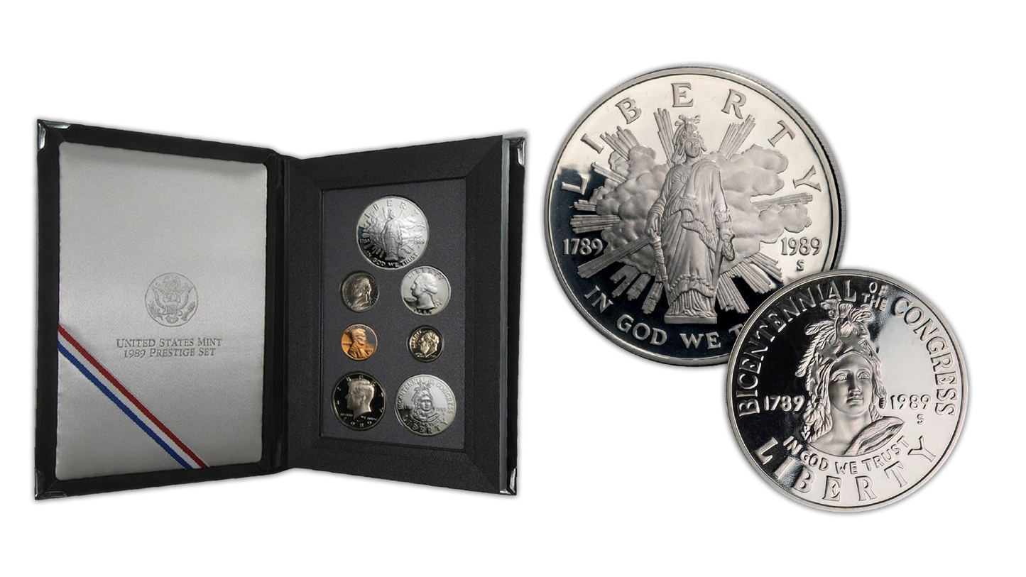 1989 US Prestige Proof Set - 7 Coins