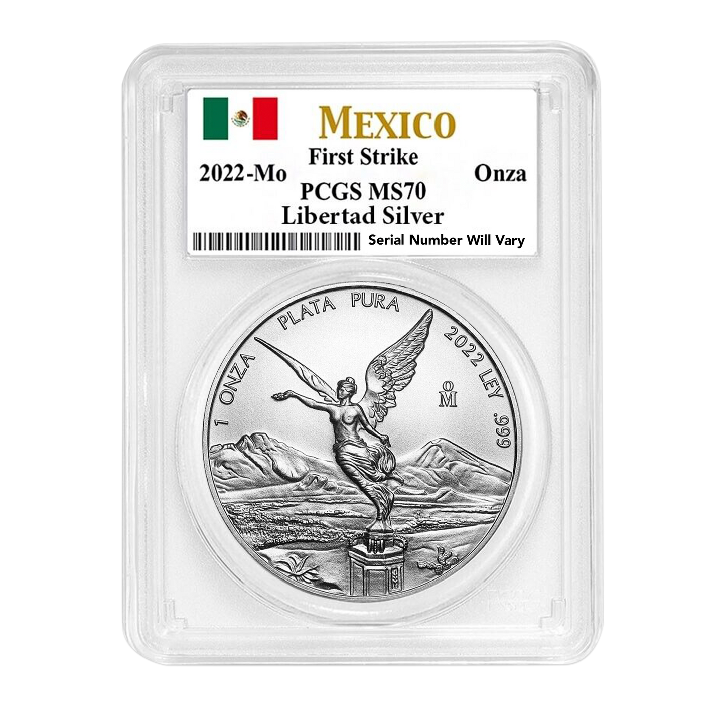 2022 1 oz Mexican Libertad Silver Coin PCGS MS70 First Strike