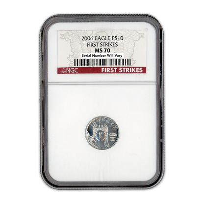 2006 $10 Statue of Liberty - First Strikes - NGC MS70
