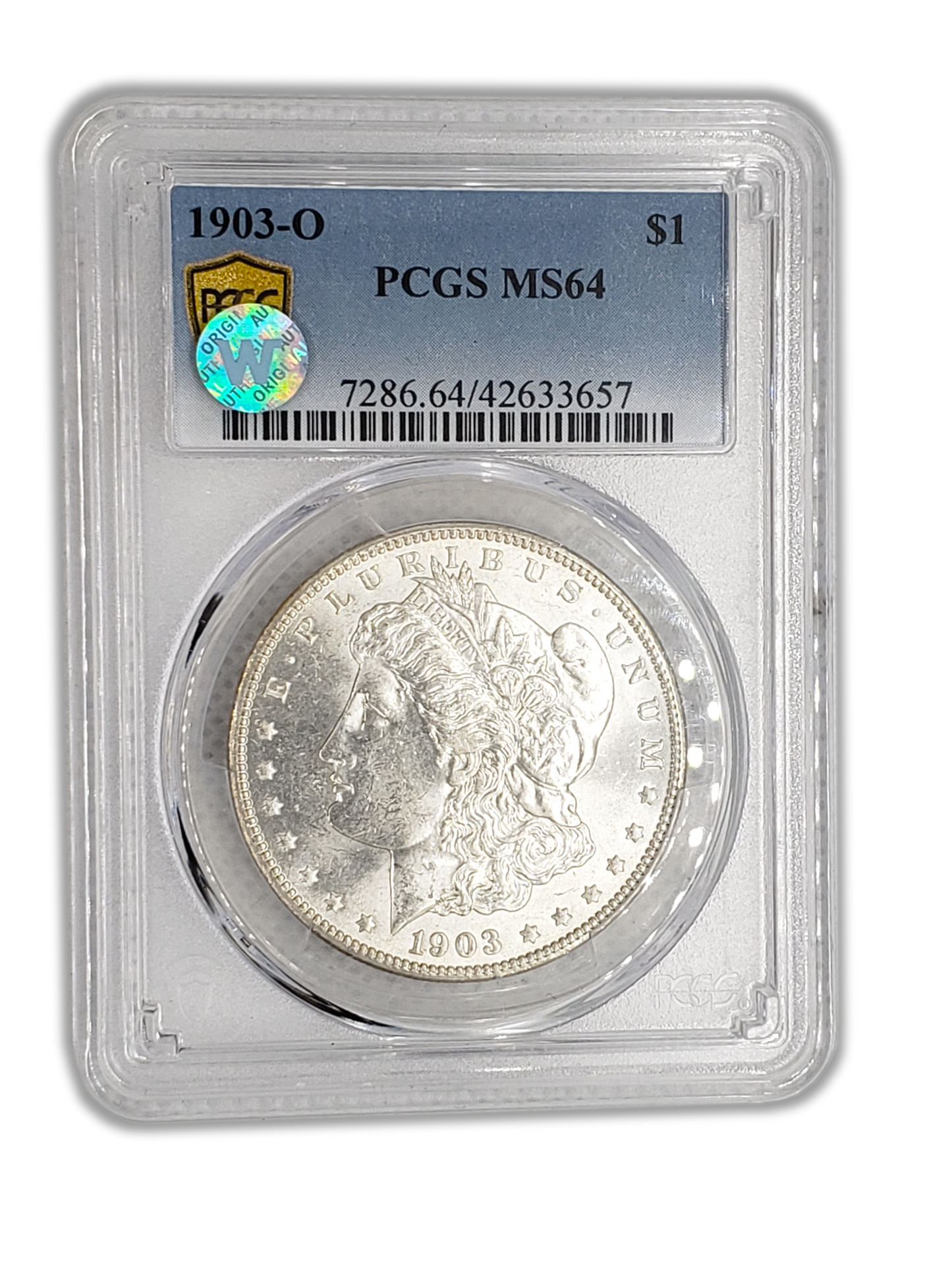 1903 O Morgan Silver Dollar New Orleans - PCGS MS64 Sight White