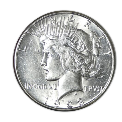1923 D Peace Silver Dollar Denver - Brilliant Uncirculated