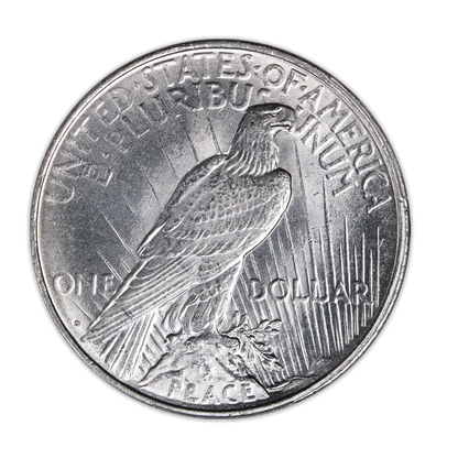 1923 D Peace Silver Dollar Denver - Brilliant Uncirculated