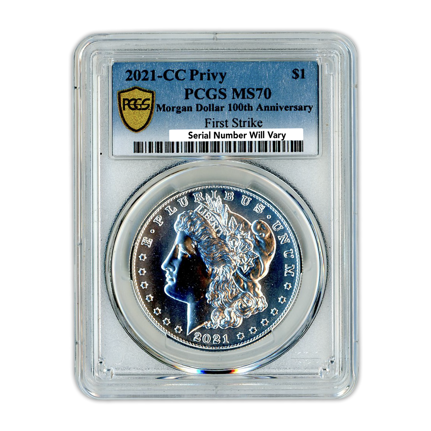 2021 Morgan Silver Dollar - Carson City PCGS MS70 FS First Strike