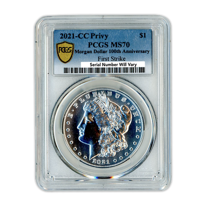2021 Morgan Silver Dollar - Carson City PCGS MS70 FS First Strike