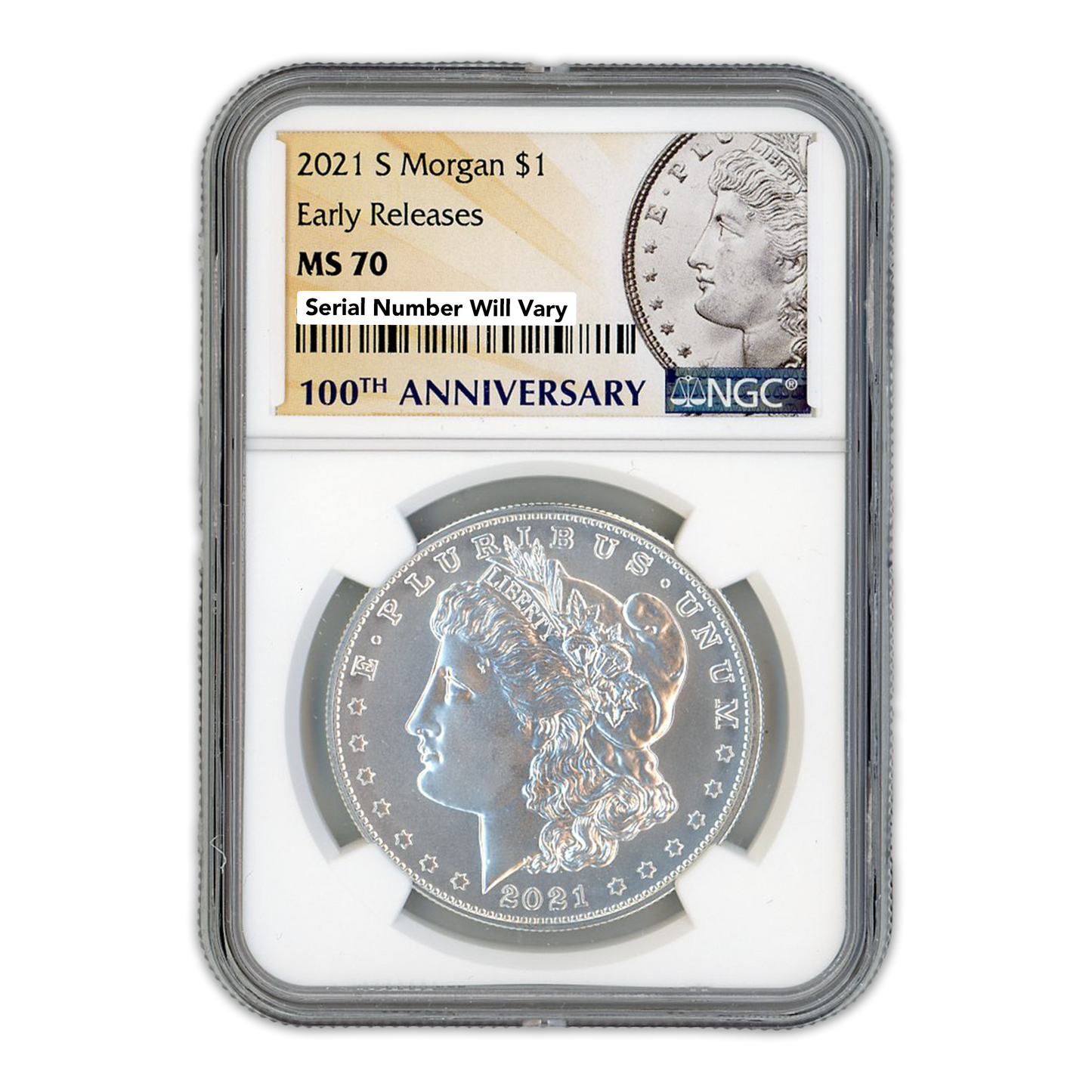 2021 S  Morgan Silver Dollar - Early Releases - NGC MS70