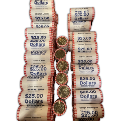 OGP $1 Presidental Deal - Paper Wrapped Dollar Roll of 25