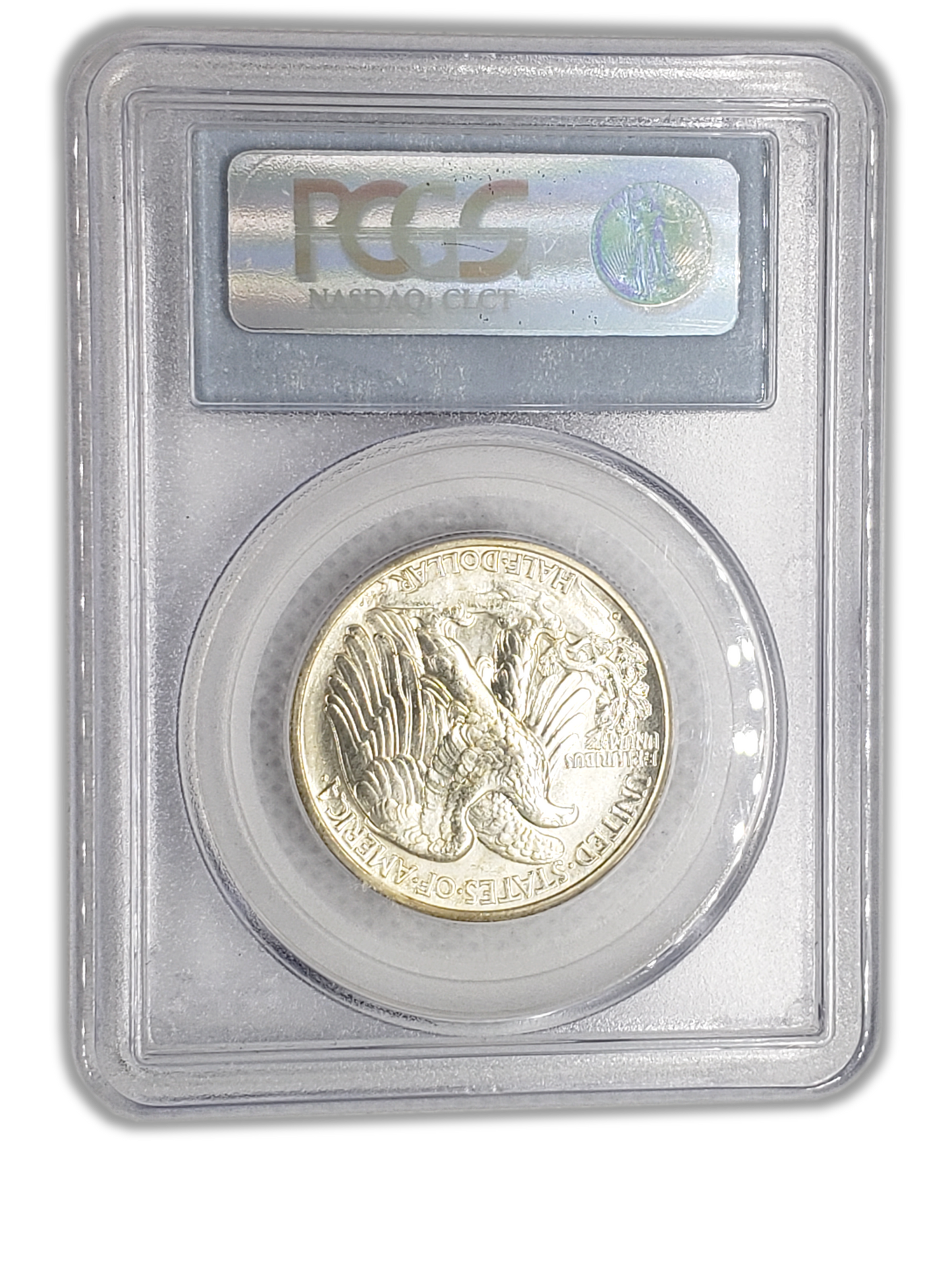 1943 Walking Liberty Silver Half Dollar Denver - PCGS MS65 Sight White