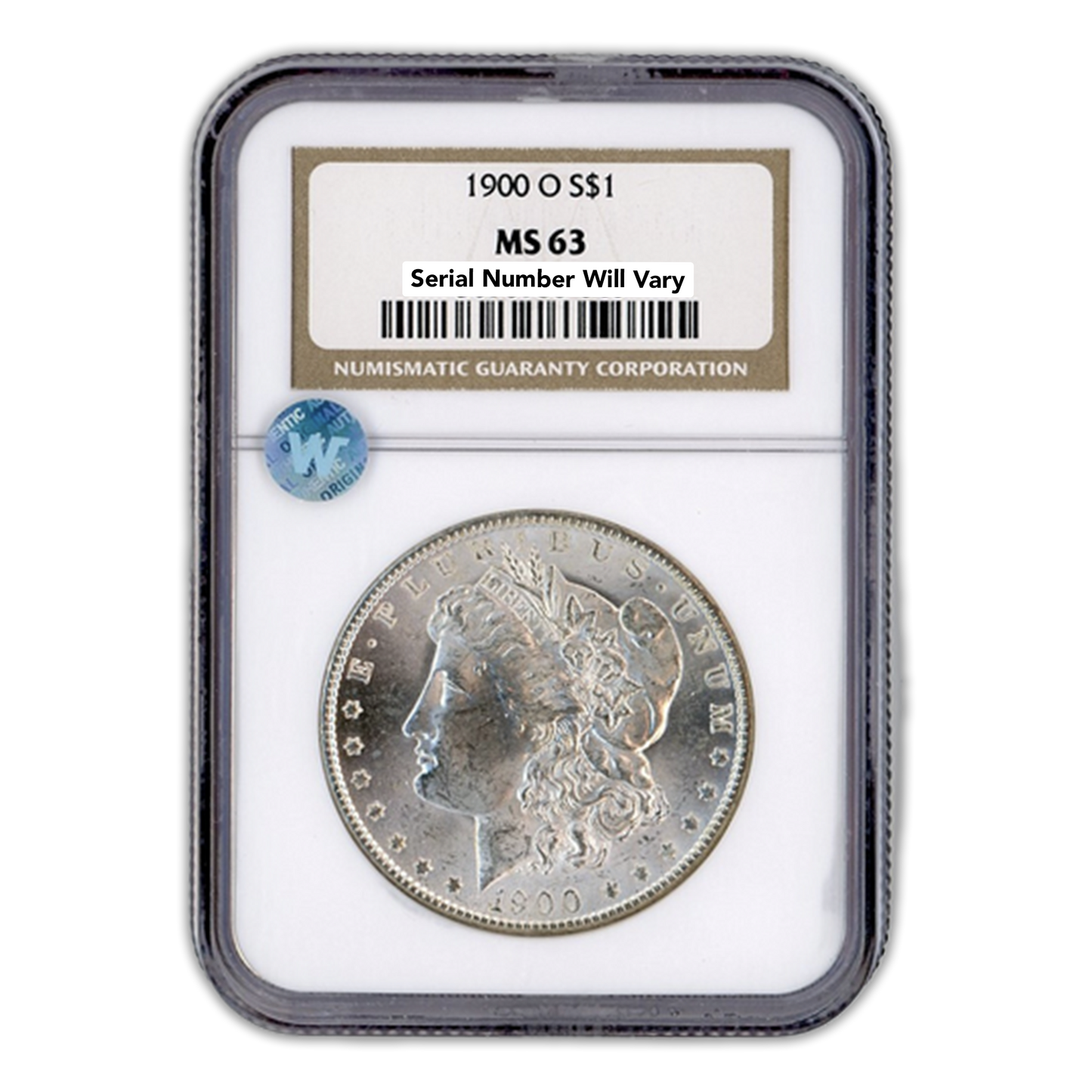 1900-O Morgan Silver Dollar New Orleans - NGC MS63 Sight White
