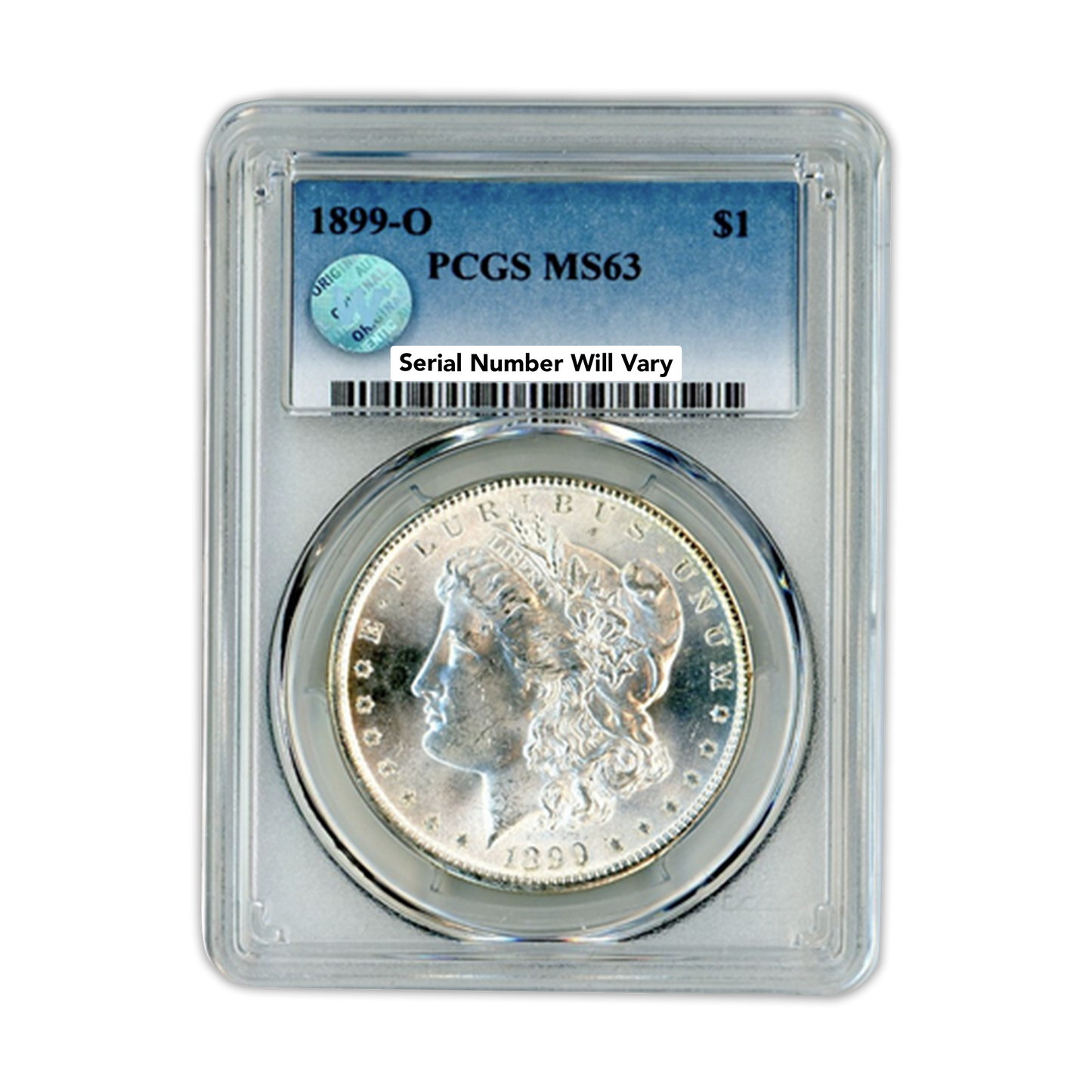 1899-O Morgan Silver Dollar New Orleans PCGS MS63 Sight White