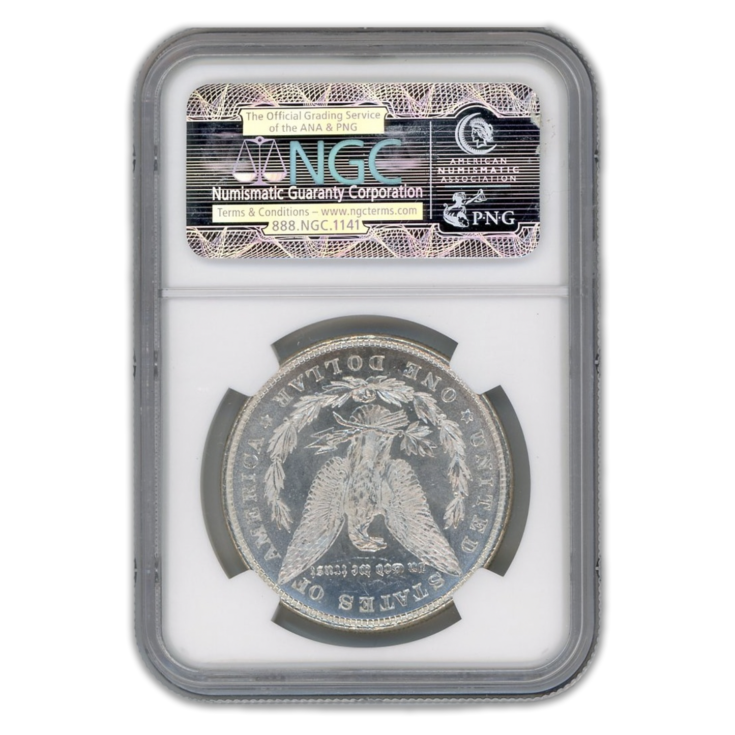 1878 Morgan Silver Dollar 7/8 Tailfeathers - NGC MS63*