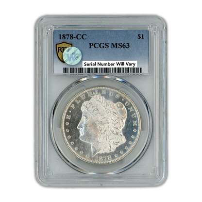 1878-CC Morgan Silver Dollar Carson City - PCGS MS63 Sight White