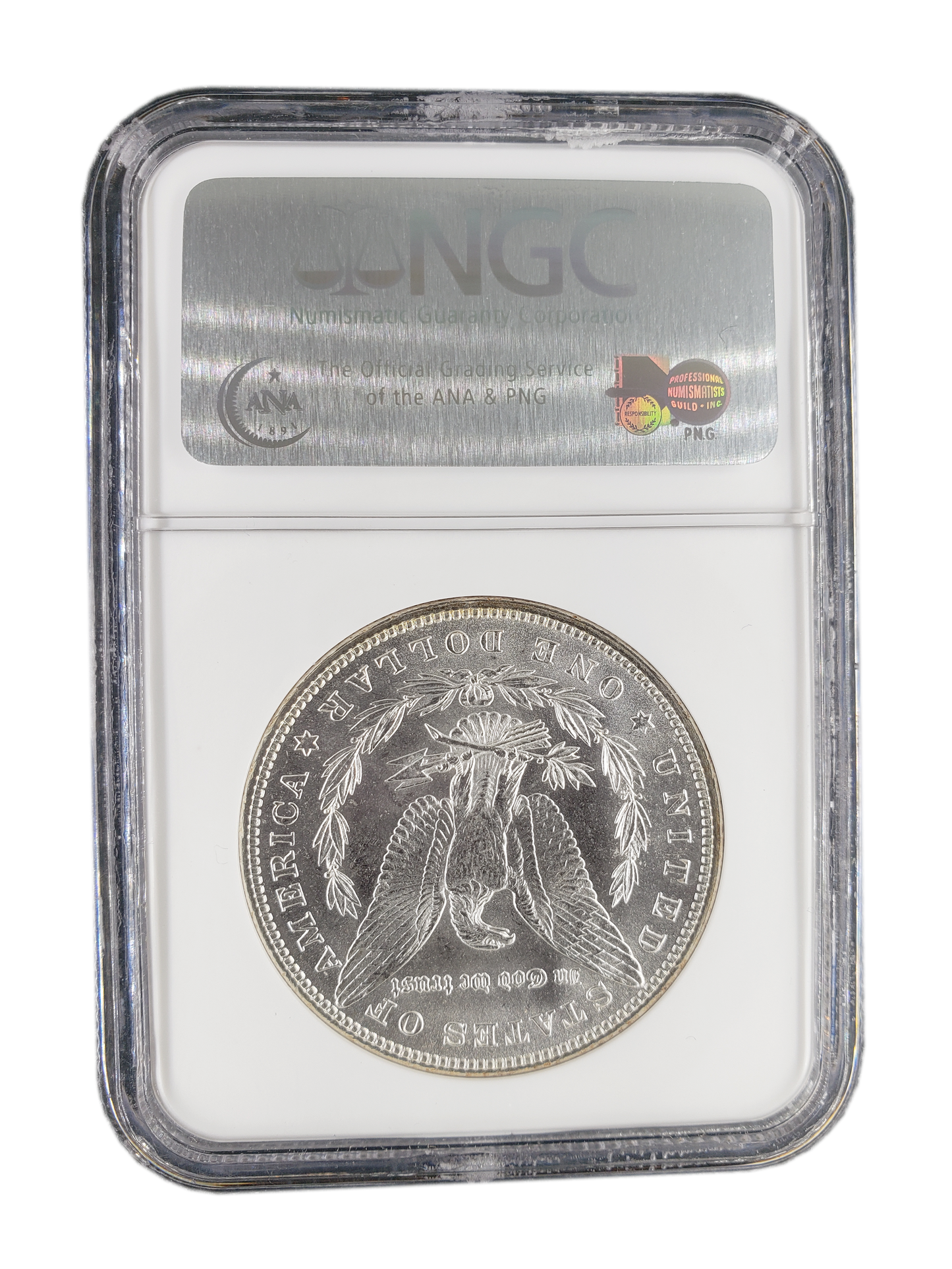 1880 Morgan Silver Dollar Philadelphia - NGC MS64 Sight White
