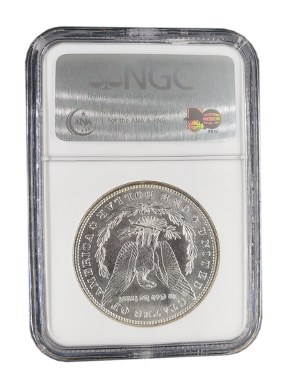 1880 Morgan Silver Dollar Philadelphia - NGC MS64 Sight White
