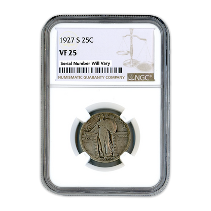 1927 S Standing Liberty Quarter - NGC VF25