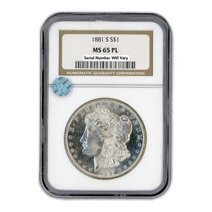 1881-S Morgan Silver Dollar San Francisco - MS65 PL Sight White