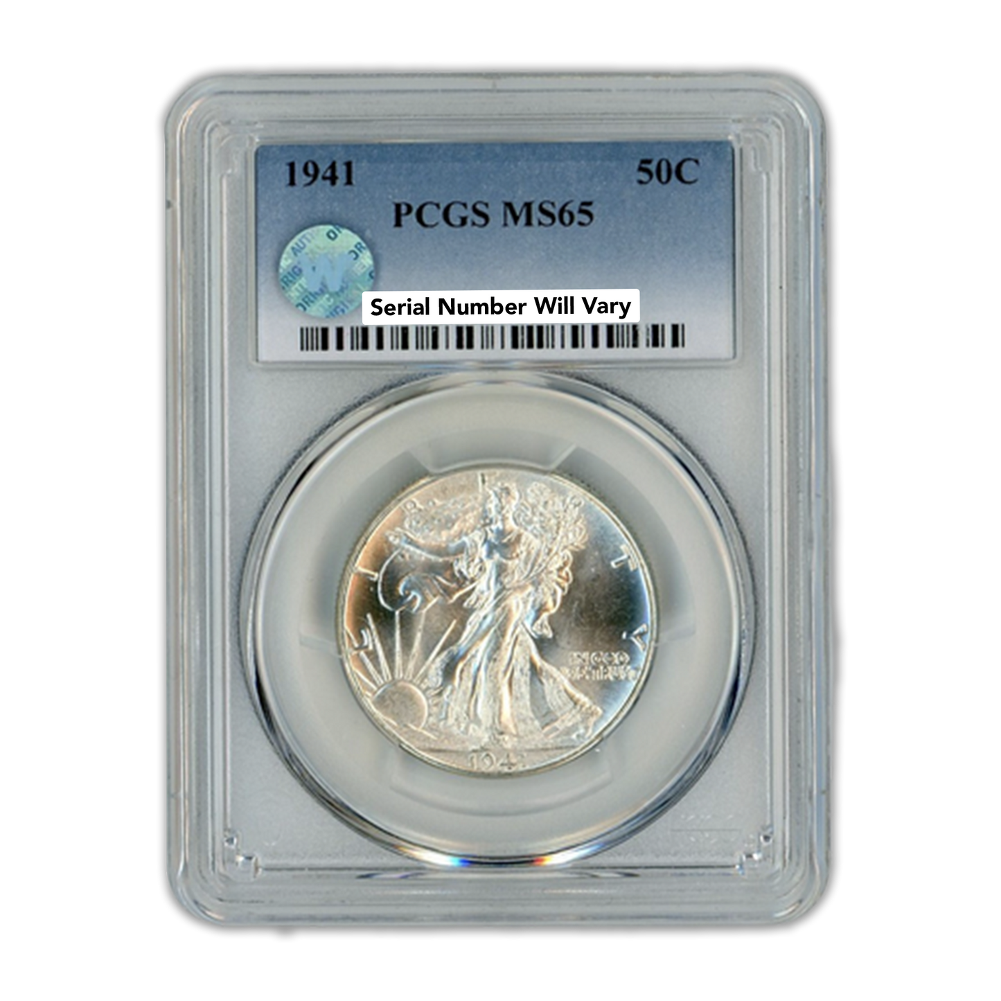 1941 Walking Liberty - PCGS MS65 Sight White