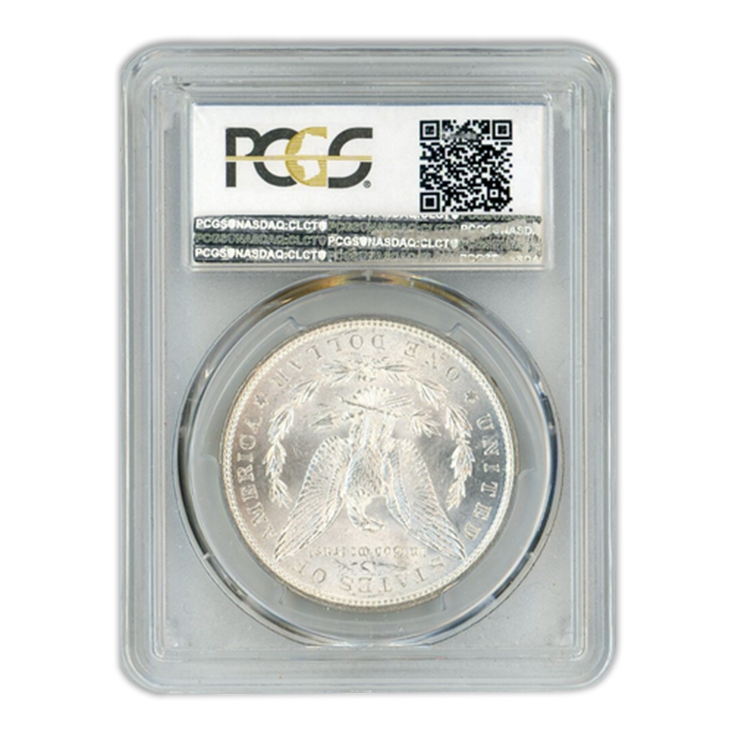 1878 Morgan Silver Dollar 7 Tailfeathers Reverse of 1879- PCGS MS62 Sight White