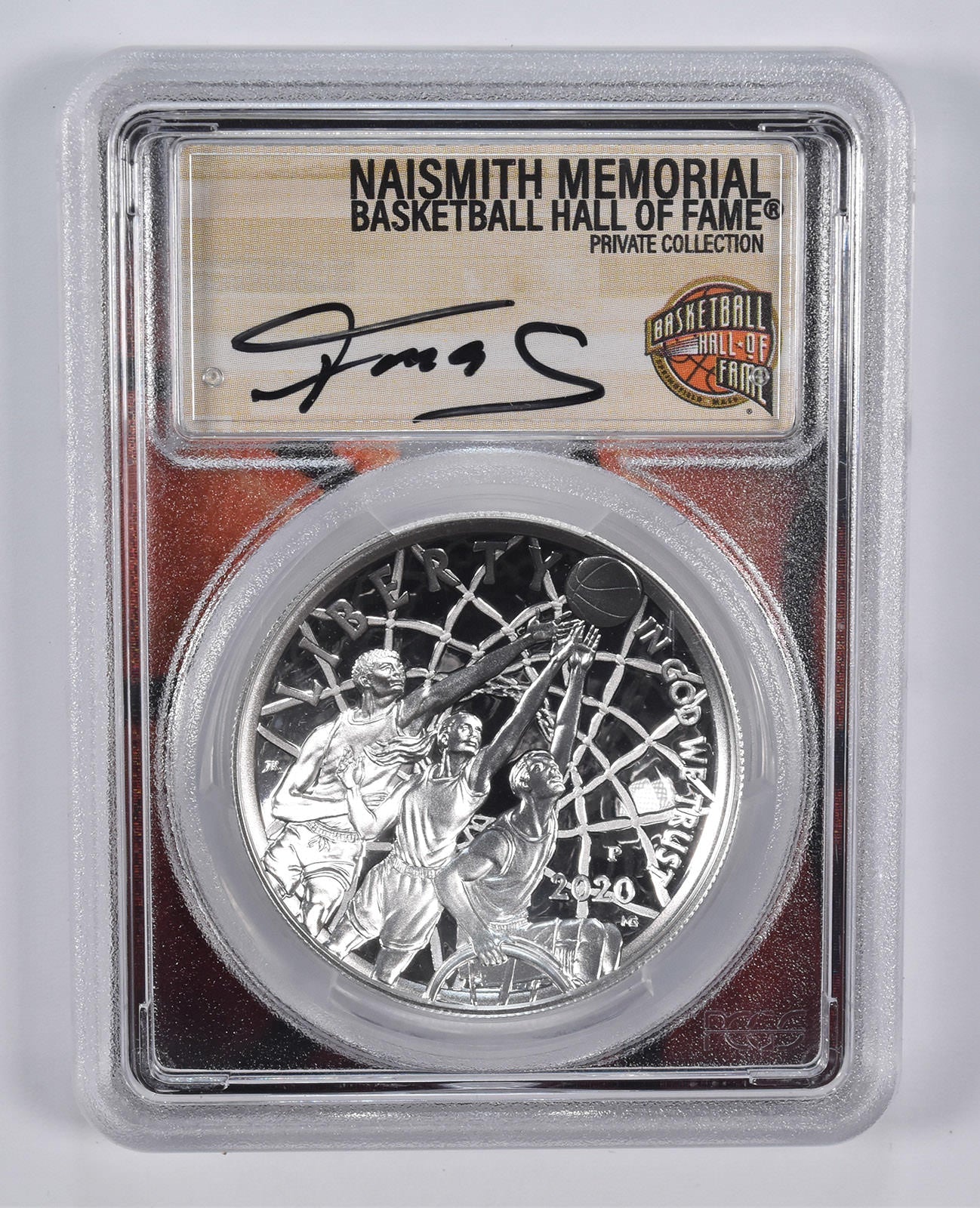 2020 Basketball Hall of Fame Silver Dollar Commemorative - PCGS PR70 McGrady Signature