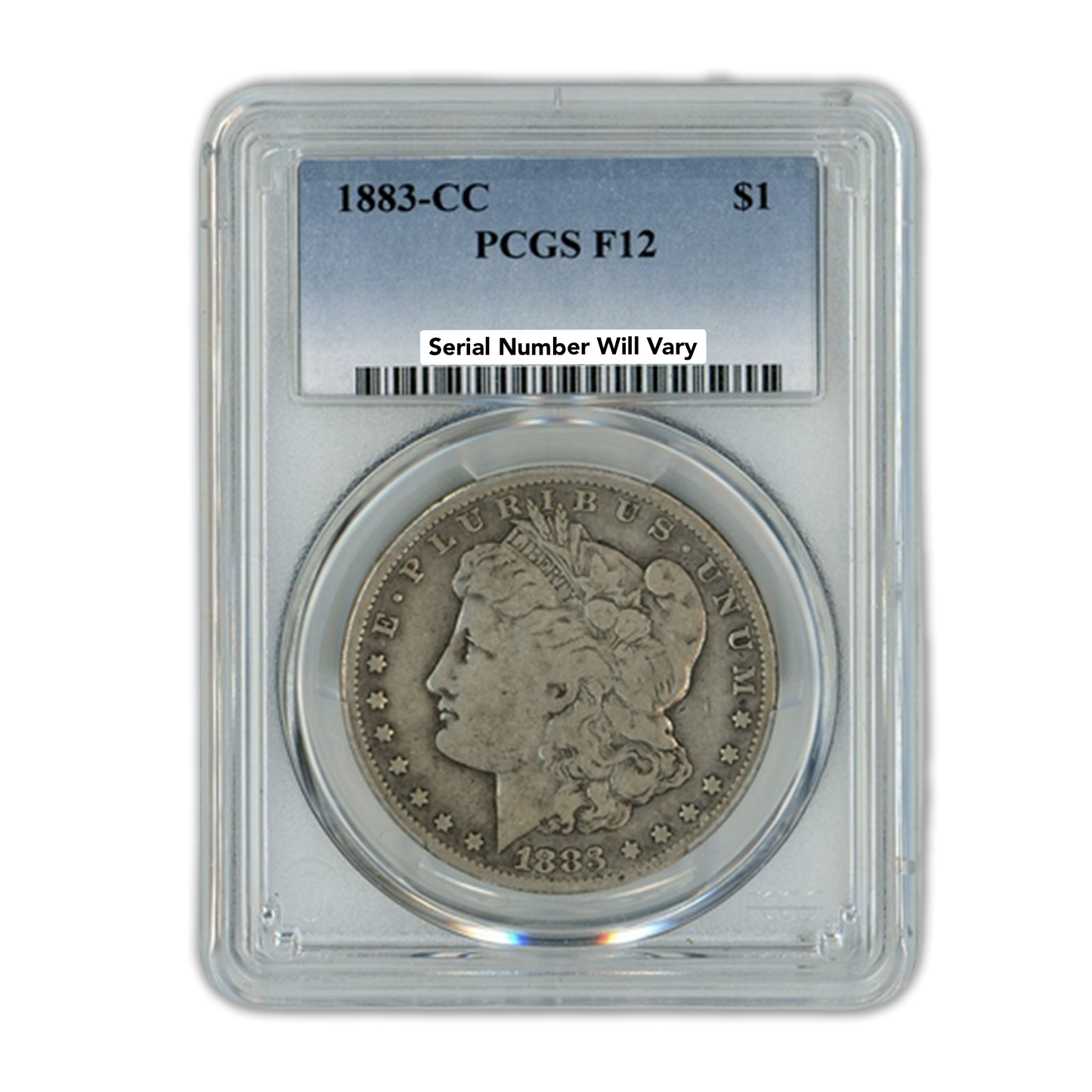 1883-CC Morgan Silver Dollar Carson City - PCGS F12