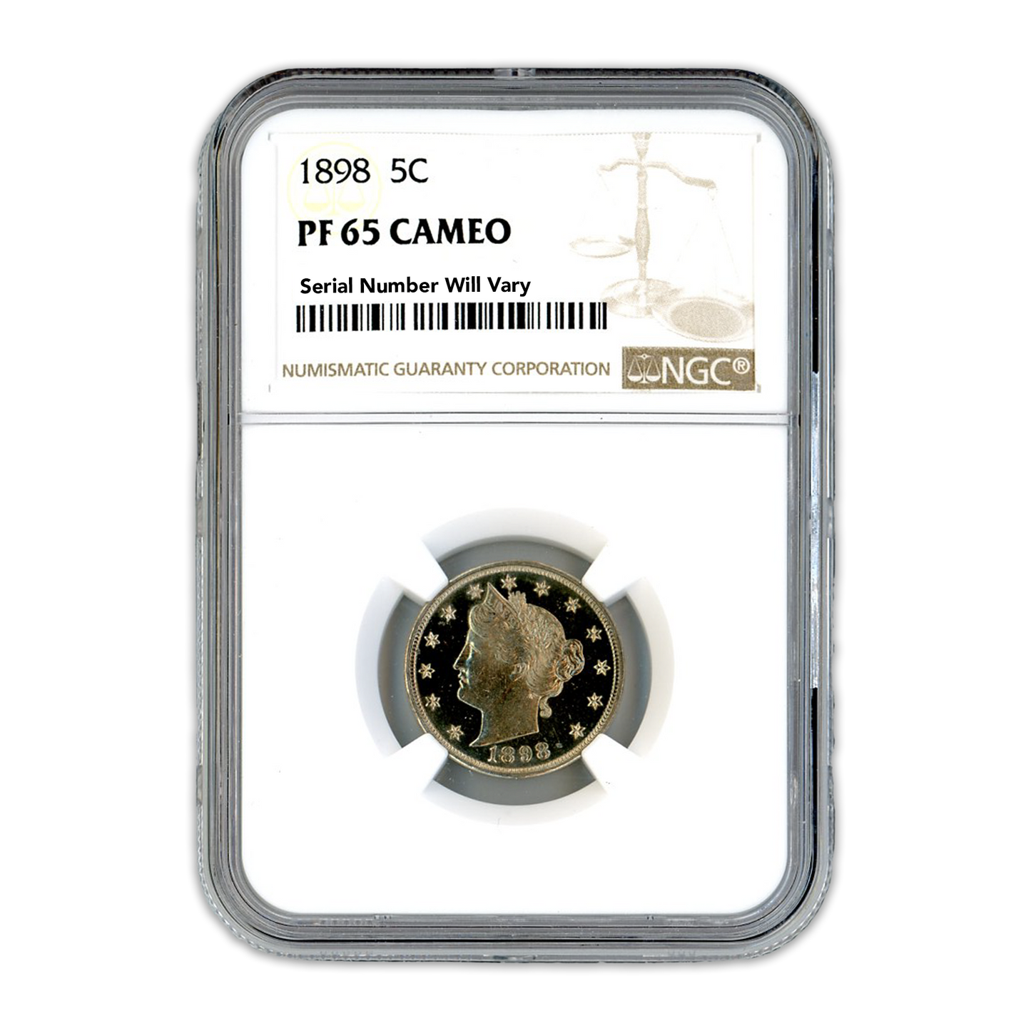 1898 Liberty Head Nickel - PF65 Cameo