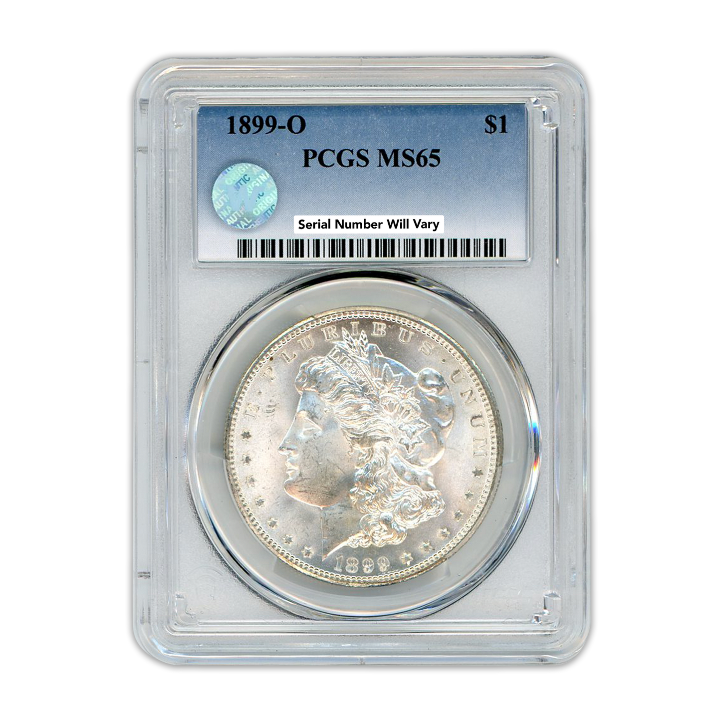 1899 Morgan Silver Dollar New Orleans - PCGS MS65