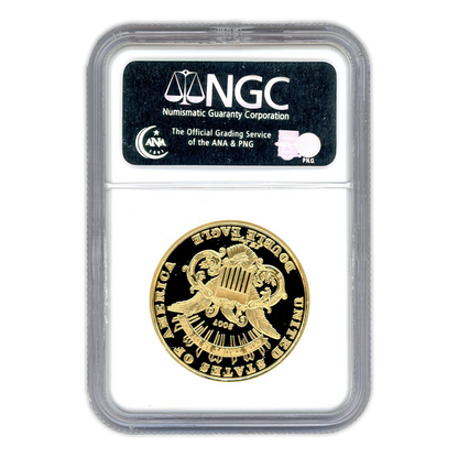 1865 James B. Longacre  - Proposed Motto Liberty Double Eagle Ultra Cameo Gem Proof - NGC Private Issue Struck 2007
