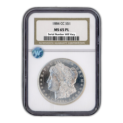 1884-CC Morgan Silver Dollar Carson City - MS65 PL Sight White