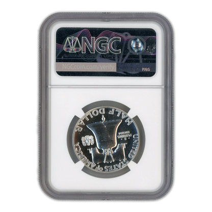 1957 Franklin Silver Half Dollar - NGC PF69* Rare Sight White