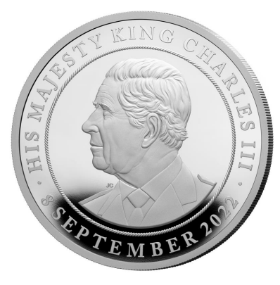 2022 2 oz Malta King Charles III Accession Silver - Original Government Packaging