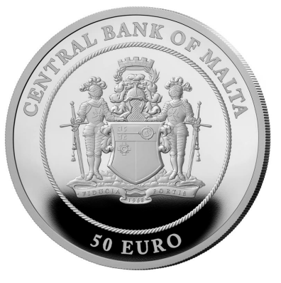 2022 2 oz Malta King Charles III Accession Silver - Original Government Packaging