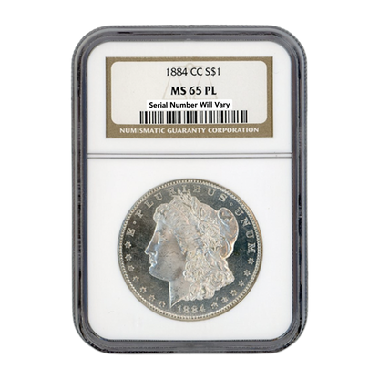 1884-CC Morgan Silver Dollar Carson City - MS65 PL
