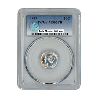 1929 Mercury Dime - PCGS MS65 FB Sight White