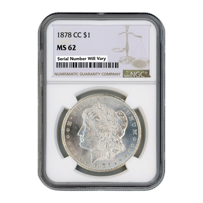 1878-CC Morgan Silver Dollar Carson City - NGC MS62