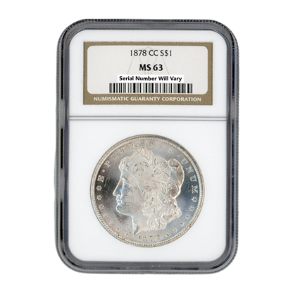1878-CC Morgan Silver Dollar Carson City - NGC MS63