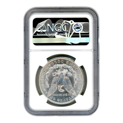 1878 Morgan Silver Dollar 7 Tailfeathers Reverse of 1879 - NGC MS61