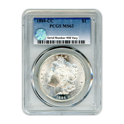 1884-CC Morgan Silver Dollar Carson City - PCGS MS63 Sight White