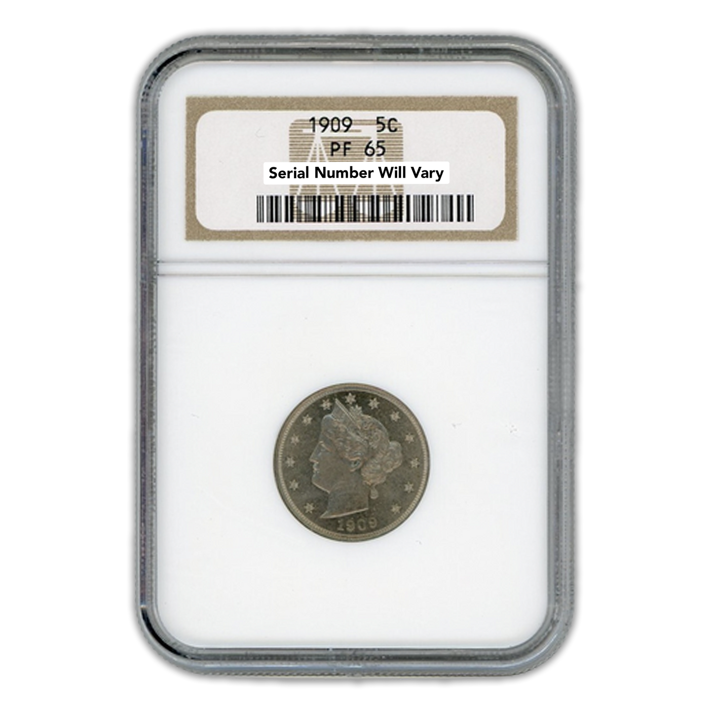 1909 Liberty Head Nickel - NGC PF65