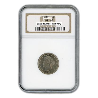 1909 Liberty Head Nickel - NGC PF65