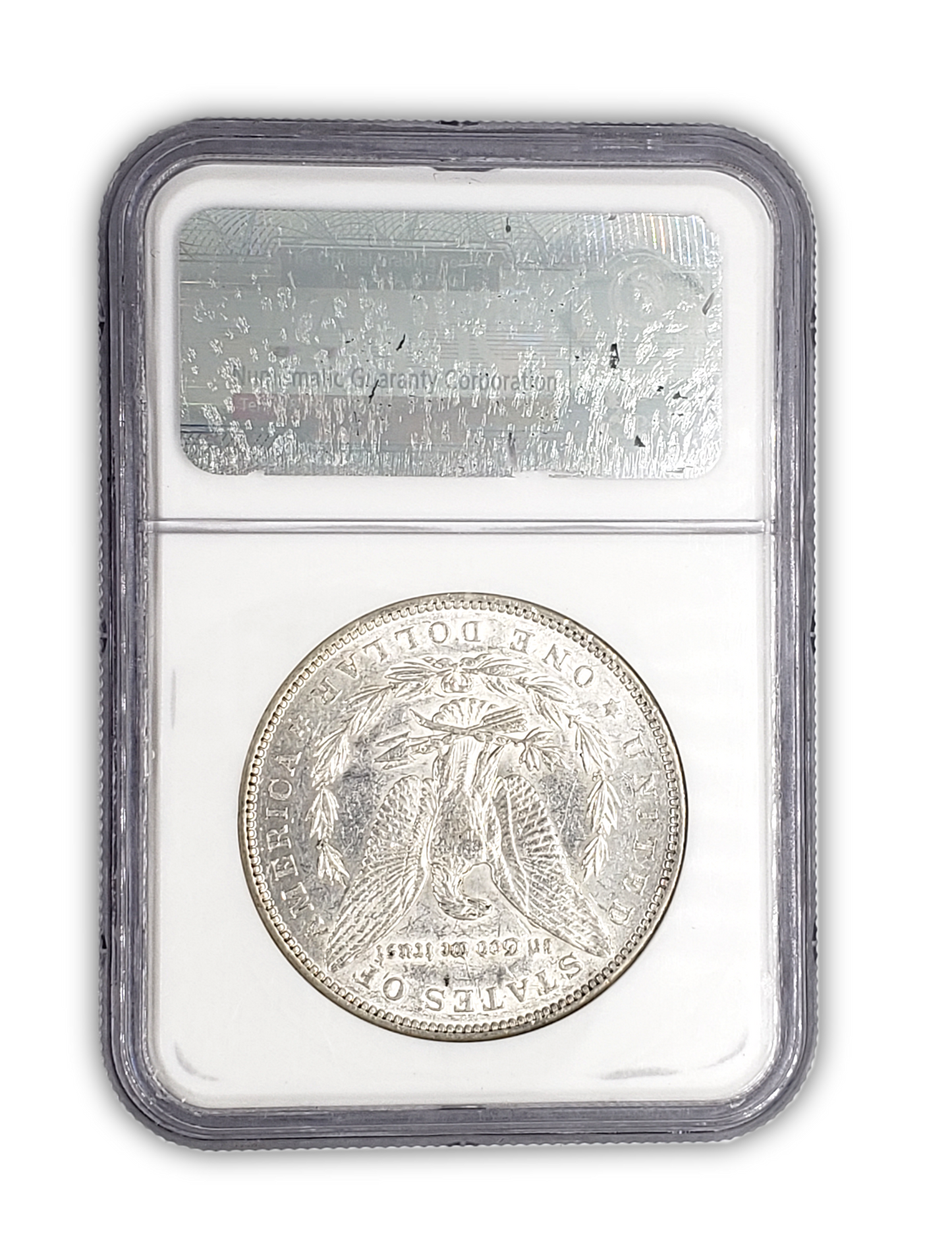 1889 Morgan Silver Dollar Philadelphia - Bar Wing NGC AU55 Sight White