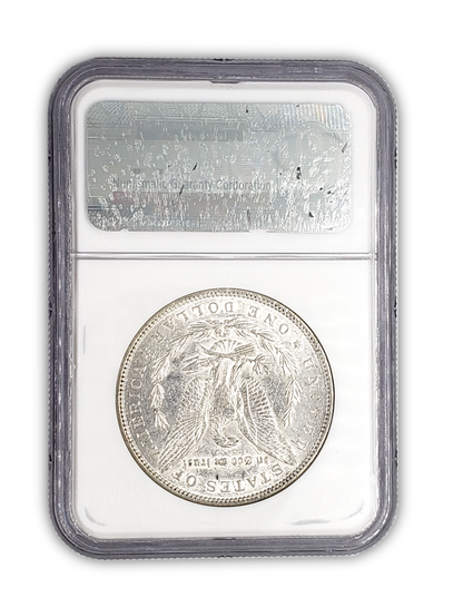 1889 Morgan Silver Dollar Philadelphia - Bar Wing NGC AU55 Sight White