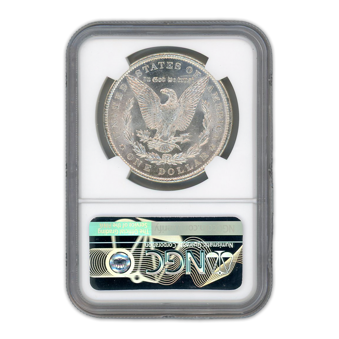 1890 Morgan Silver Dollar San Francisco - NGC MS63