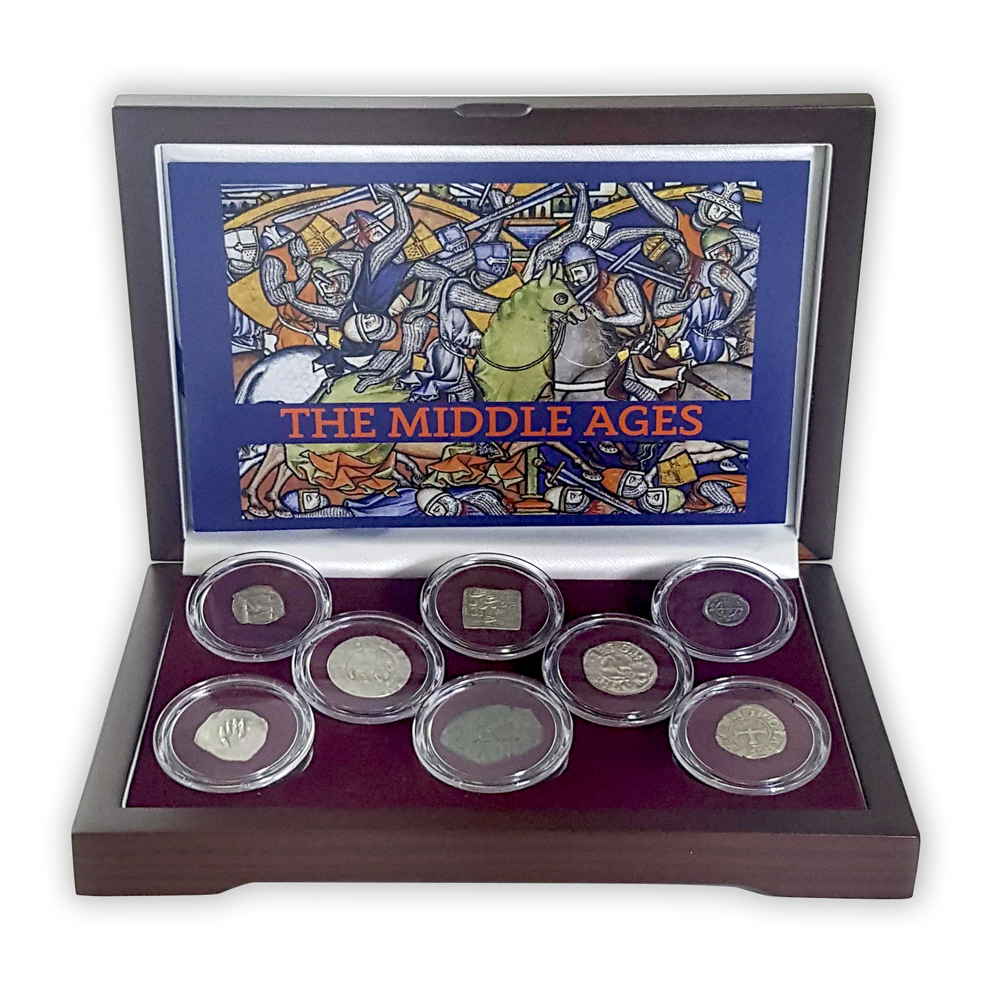 Middles Ages: 8 Coin Silver Box