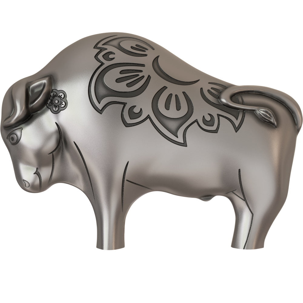 2021 Mongolian Mighty Ox 1 oz Silver in OGP