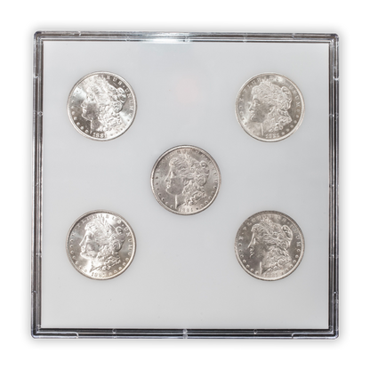 Morgan Silver Dollar - Mint Mark set - 5 Coins
