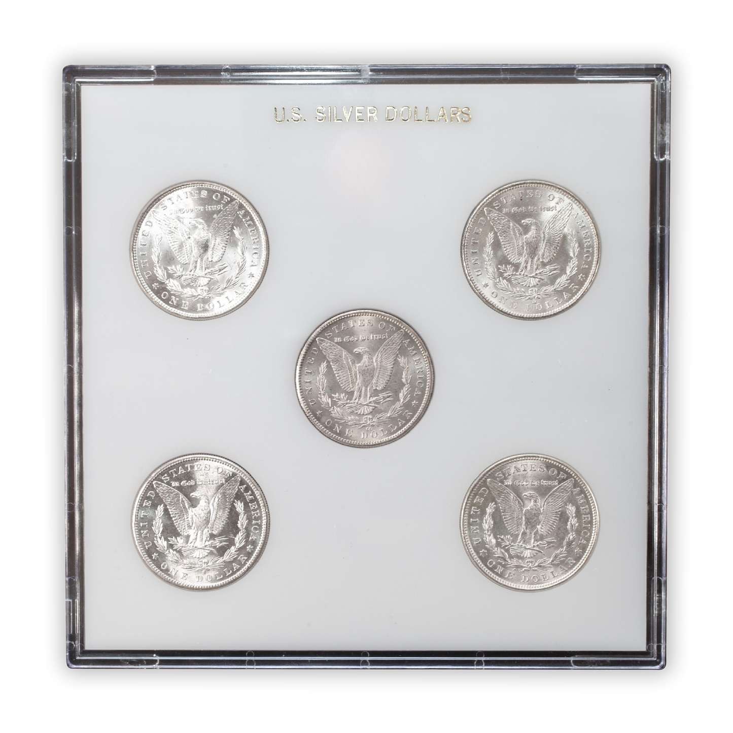Morgan Silver Dollar - Mint Mark set - 5 Coins