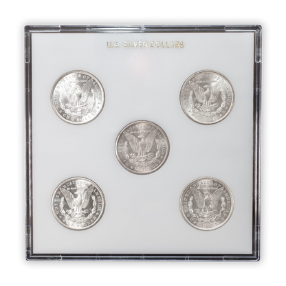 Morgan Silver Dollar - Mint Mark set - 5 Coins