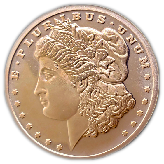 Morgan 1 oz Copper Round Roll of 20