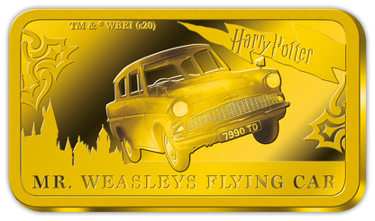 2020 Wizarding World of Harry Potter - Flying Car - 0.5 gram Gold Bar